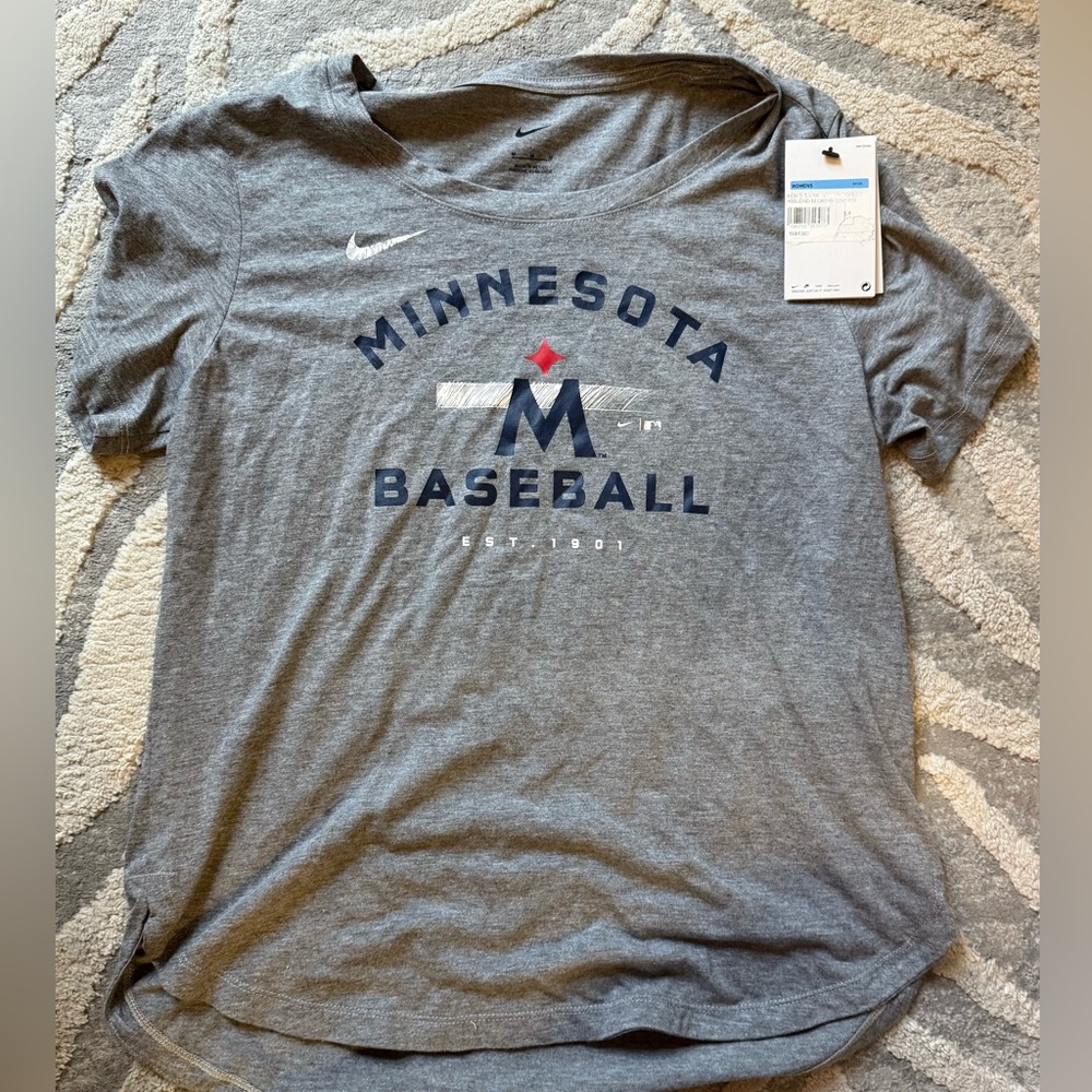 Minnesota Twins Nike Grey Tee